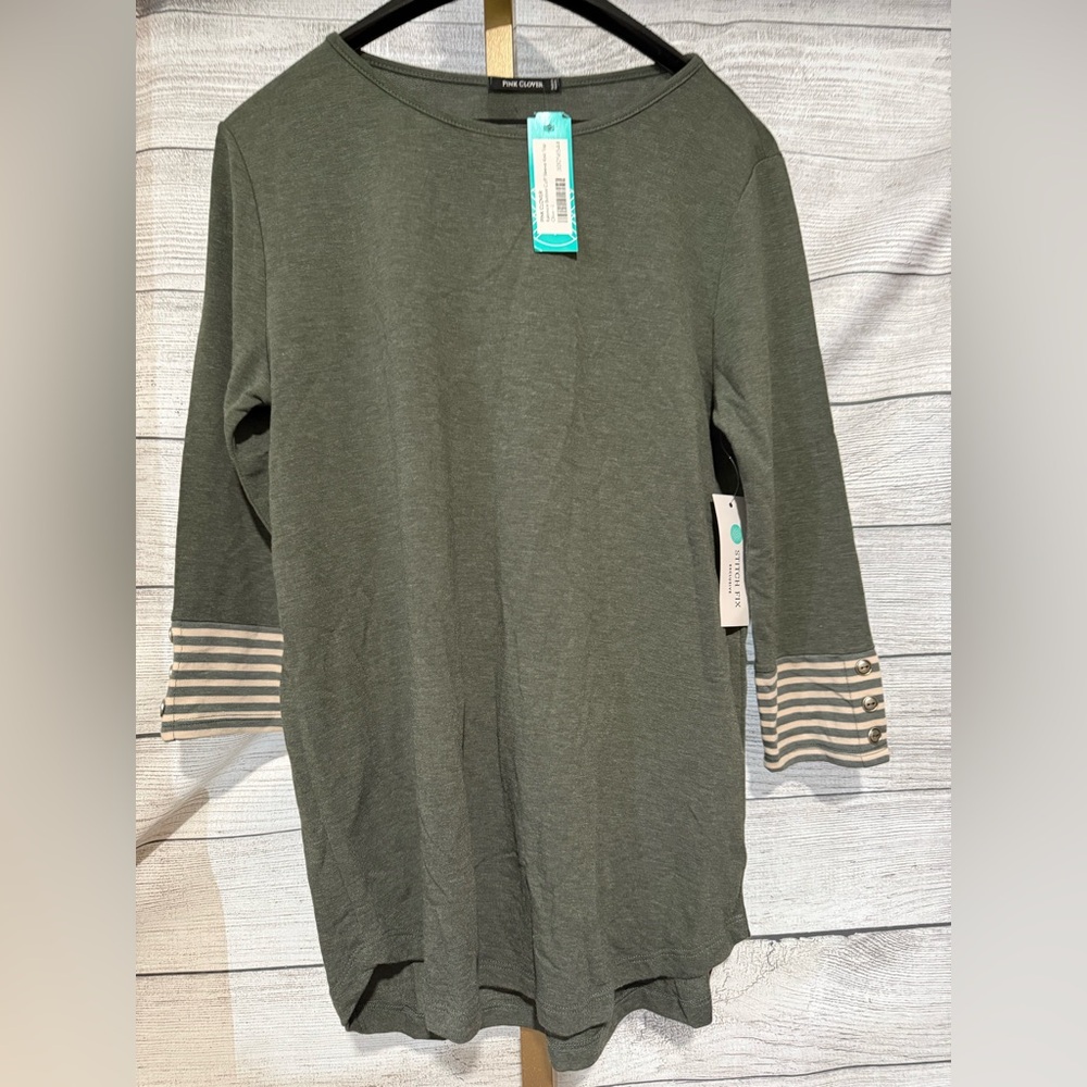 Pink Clover Olive Knit Top